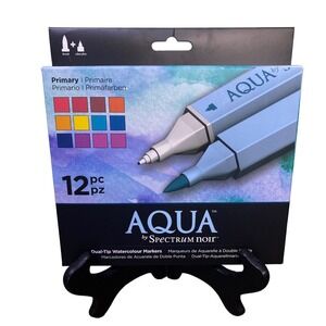Spectrum Noir Aqua Markers Primary Colors 12pc Dual Tipped